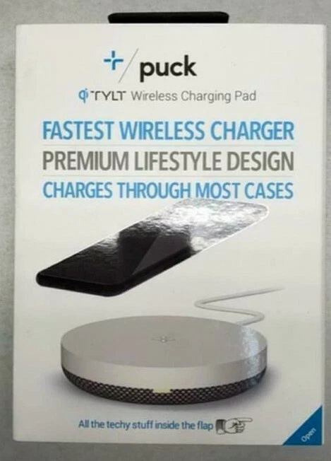TYLT Puck 10W Qi Certified Fast Charge Wireless Charging Pad for iPhone/Android - Image 1 of 3