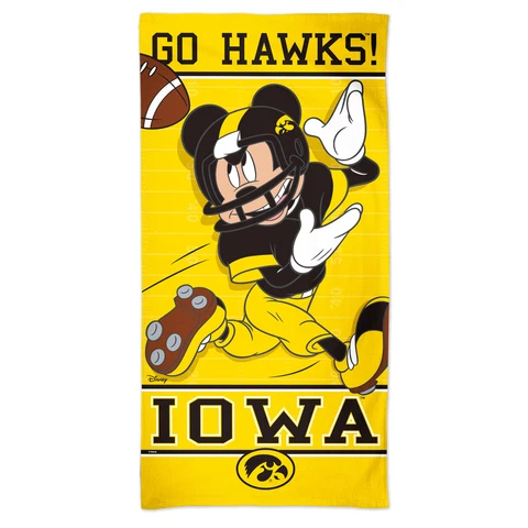 WinCraft Iowa Hawkeyes 30'' x 60'' Disney Spectra Beach Towel Cover