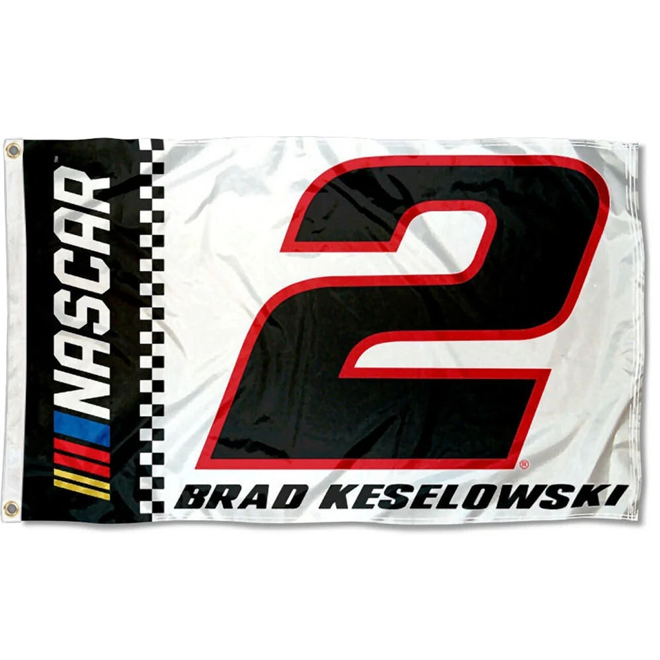 Brad Keselowski #2 Nascar Racing 3x5 FT Personal Flag Wall Decore Banner - Изображение 1 из 1