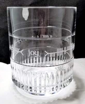 Waterford Ogham Medium Hurricane Candle Holder Peace Joy Love Box 8.3" 40032633 - Image 1 of 4