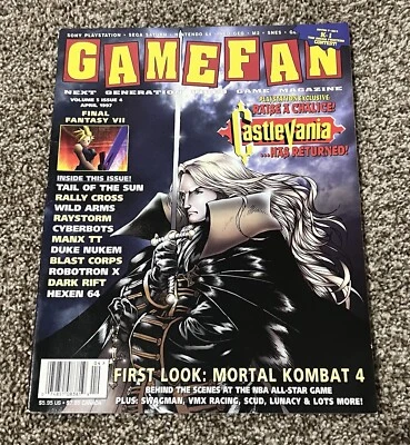 GameFan Magazine April 1997 Volume 5 Issue 4 Castlevania SOTN Final Fantasy VII - Image 1 of 4