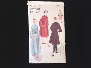 Patrón de costura vintage Vogue # 7149-abrigo. talla M - Imagen 1 de 4
