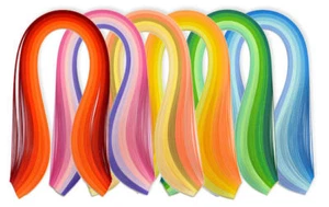 125 quilling  paper strips in various assorted colours - 3mm wide 125  - Picture 1 of 6