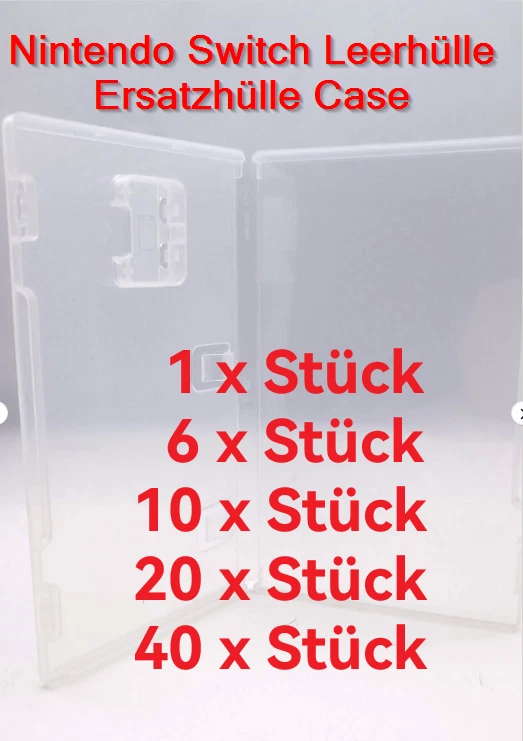 Leerhülle Nintendo Switch  Leerhüllen Spielehülle  Case  Hülle Ersatzhülle - Bild 1 von 1