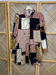Zara Mini Dress Patchwork XS - Picture 1 of 9