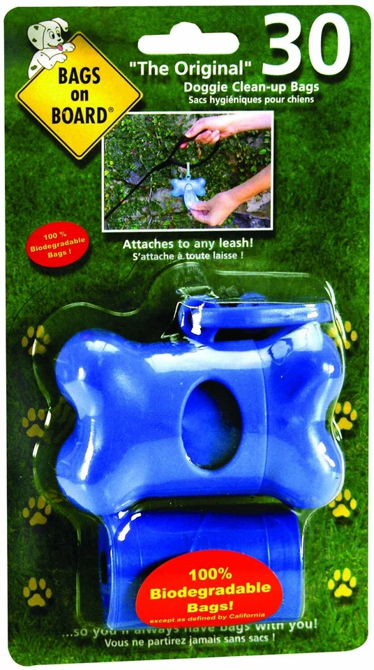 Dispensador de bolsas a bordo para perros Bramton azul hueso 2x15 Foto 1 de 1