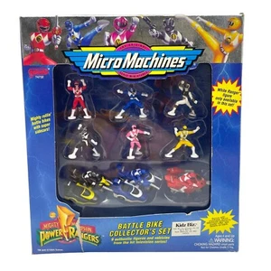 Micro Machines Mighty Morphin Power Rangers Battle Bike Collector's Set (1) - Foto 1 di 4