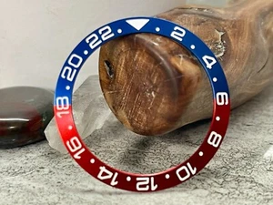 GMT Aluminum Red/Blue "Pepsi" SLOPED Bezel Insert for Seiko SKX SRPD -US Seller - Picture 1 of 1