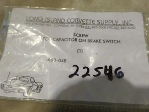64 65 66 67 C2 Corvette Brake Light Capacitor Switch Screw---NEW! - Picture 1 of 2