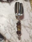 Candy Scoop With Glass Beaded Handle. 10" Long