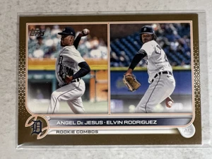 2022 Topps Update DeJesus & Rodriguez Rookie Combo Gold #d 557/2022 - Picture 1 of 2