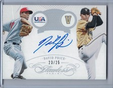 DAVID PRICE 2016 Panini Flawless Transitions Signatures Autograph #23/25 (B5683)