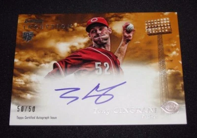 2013 Bowman Inception TONY CINGRANI Rookie Autograph Orange/50 Reds - DODGERS - Image 1 of 2
