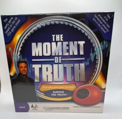 NEWThe Moment of Truth Adult Party Game w/Toy Electronic Biometric Lie Detector - Image 1 of 4