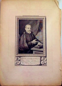 BARTOLOMÉ LEONARDO DE ARGENSOLA, Aragonés.  Grabado original 1791-1819 - Picture 1 of 1