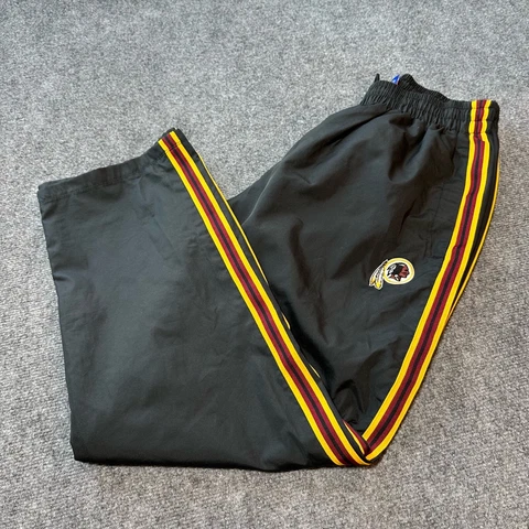 Washington Commanders Pants Men Medium Black Polyester Pull On NFL Reebok Cover