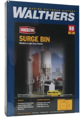 Walthers HO Scale ~ New 2025 ~ Wet-Dry Grain Storage Bin Kit ~ 2 Pack ~ 2937 - Image 1 of 2