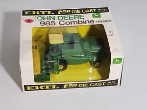 VINTAGE 1/50 ERTL JOHN DEERE 985 COMBINE HYDRO FARM TOY NEW IN BOX - Picture 1 of 11