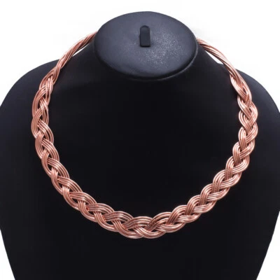 Collana Hasli in rame puro vintage fatta a mano filo di rame design unico gio... - Immagine 1 di 4