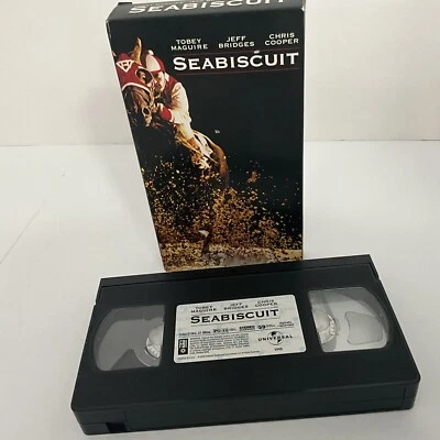 Seabiscuit VHS Movie 2003 Tobey Maguire Video Cassette Tape VCR Jeff Bridges - Image 1 of 4