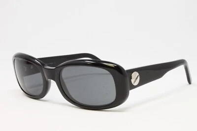 Gafas de sol Cartier para mujer marco negro de plástico 52 mm lentes grises vintage T8200411 Foto 1 de 4