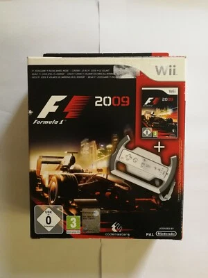 F1 FORMULA 1 2009 PAL ITA NINTENDO WII + VOLANTE WHEEL ORIGINALE  - Immagine 1 di 4