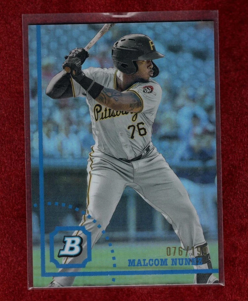 MALCOM NUNEZ 2022 BOWMAN HERITAGE CHROME PROSPECT REFRACTOR 76/199 PIRATES - Image 1 of 1
