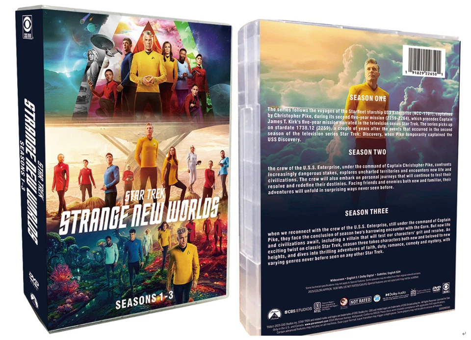 Star Trek Strange New Worlds: Seasons 1-3 (DVD, 11-Disc NEW)Free shipping**!