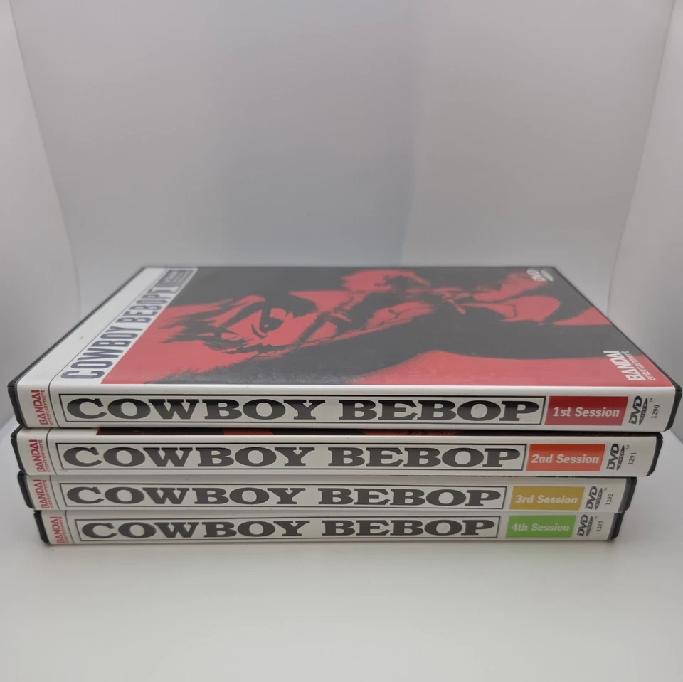 Cowboy Bebop Volumes 1, 2, 3, and 4 DVDs Japanese Anime Very Good Condition - Image 1 of 4