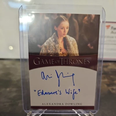 Game of Thrones Iron Anniversary S2 INSCRIPTION Autograph Alexandra Dowling  - Image 1 of 4