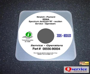 CD manuel d'utilisation HP 8556A avec graphiques grand format 25" x 11" - Photo 1/1