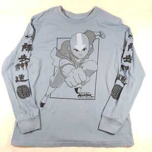 Avatar The Last Airbender Shirt Mens Large Long Sleeve Graphic Nickelodeon Aang - Picture 1 of 10