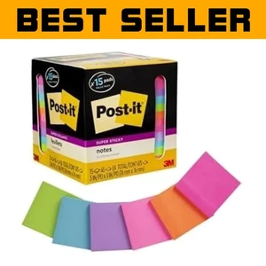 Eco-Friendly Super Sticky Notes, 3x3 in, 2X Stickiness, Perfect for Offices - Picture 1 of 12