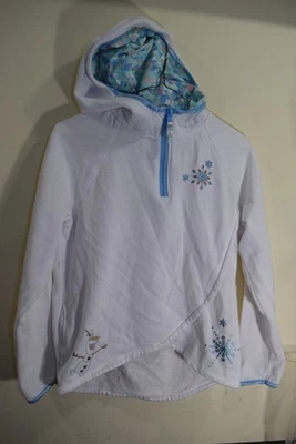 Disney Parks Frozen Elsa Graphic 1/4 Zip Pullover Lightweight Hoodie GIRLS XL 14 - Image 1 of 4