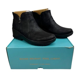 Neu im Karton Bzees schwarz Bliss maschinenwaschbar Stretchstoff Stiefeletten Booties 8M - Bild 1 von 13