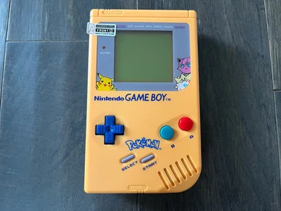 Nintendo Game Boy Original DMG com Nova Capa e Boa Tela - Pokémon Pikachu - Imagem 1 de 4