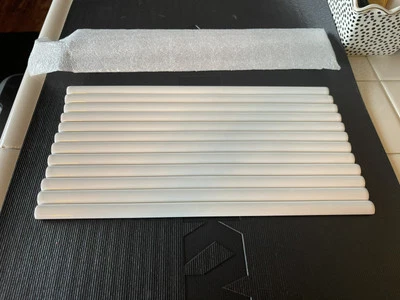 12 Daltile Color Wheel 12 x 1/2 Jolly Ceramic Wall Tile Trim Arctic White Gloss - Image 1 of 4