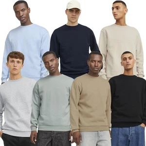 Jack & Jones Mens Bradley Sweat Crew Sweatshirt - Picture 1 of 49