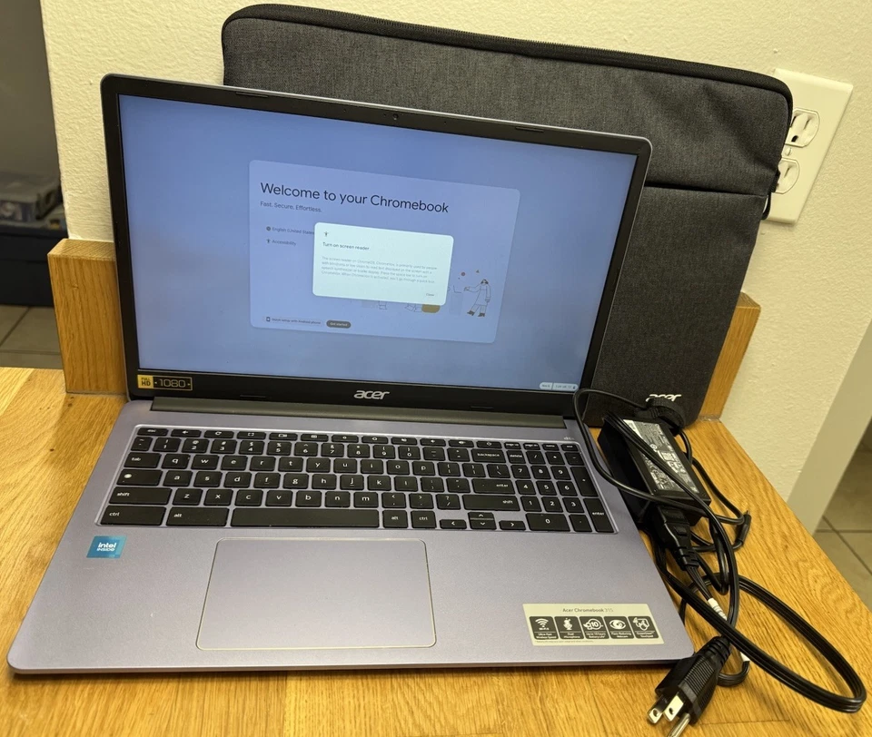 Acer Chromebook Laptop 32G - 4G Ram - CB315-4H Model N21Q9 (W/ Charger + Case) - Image 1 of 4