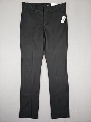 Брюки Old Navy женские размер 8 30x29,5 черные с высокой талией Pixie с разделенным подолом новые с ценниками - Изображение 1 из 4