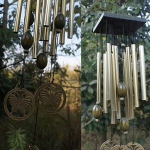 Wind Chimes Outdoor Living Window Yard Garden Bells Chinese Copper 12 Tubes - Picture 1 of 12