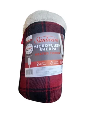 NEW Sunbeam Electric Heated Throw / Blanket Microplush 50inX60in - Image 1 of 2
