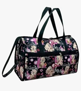Betty Boop women's duffel bag in Black with Hearts - size One Size - Picture 1 of 1