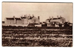 AK England Dorset Isle of Portland Sträflingsgefängnis, RPPC ungelaufen - Bild 1 von 2