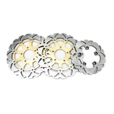 2 discos rotores de freno delanteros 1 traseros para Suzuki SV 650 S 2003-2015 SV650 2003-2010 Foto 1 de 4