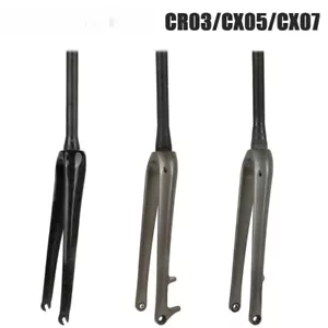 Disc Brake Barrel Shaft Rigid Fork Off-Road Gravel Road Bike Carbon Hard Fork - Picture 1 of 27