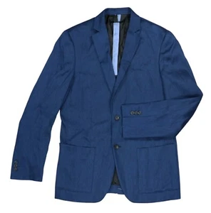 Alfani Linen Blend Solid Color Men's Sport Coat Blazer Small NWT Navy - Picture 1 of 1