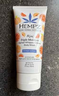 Hempz Mini TRIPLE MOISTURE Herbal Whipped Creme Body Wash LTD ED 3 fl oz Sealed - Image 1 of 4