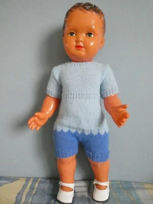 Poupée ancienne celluloïd: beau grand Dany SNF 55 cm. - Photo 1/4