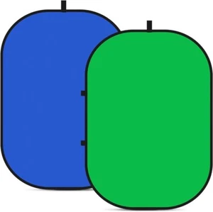 Neewer Chromakey fondale pieghevole verde e blu - Foto 1 di 1
